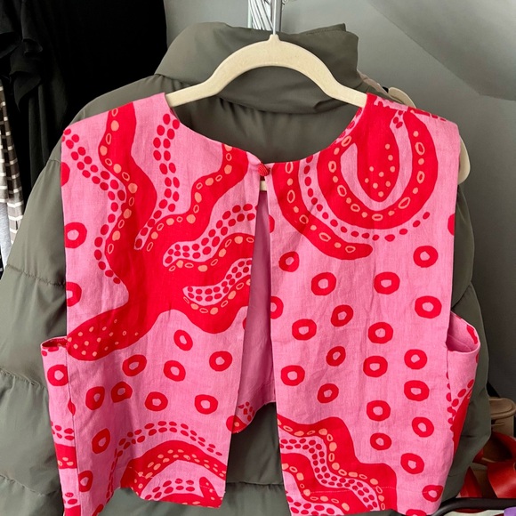 Farm Rio crop tank top, open back (octocool) - Picture 5 of 9